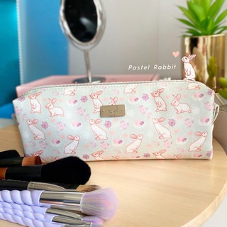 ซองแปรง ซองดินสอ Blushes &amp; Stationaries Case ลายกระต่ายPastel Rabbit