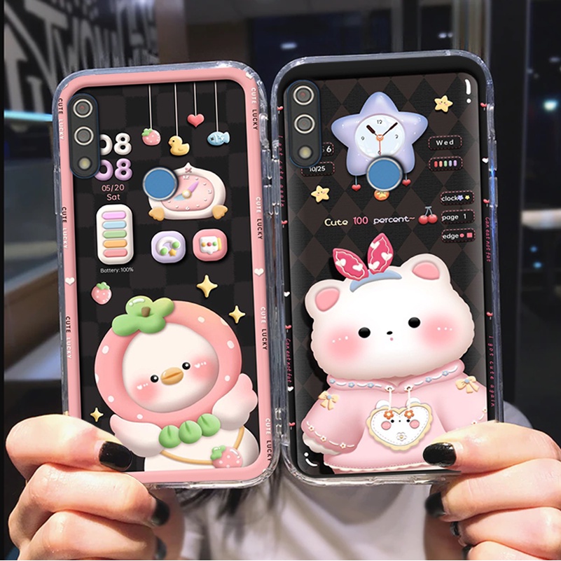 เคส Vsmart Star / Star 3 / Star 4 / Star3 / Star4 พร้อมหมี กระต่ายขาว นาฬิกาน่ารักและสวยงาม