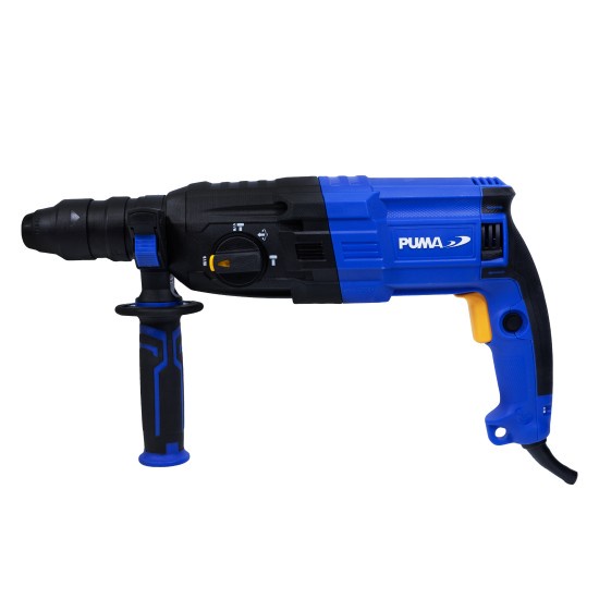 PUMA สว่านโรตารี่ รุ่น PM-26DFR 800วัตต์ (อุปกรณ์แถมครบชุด) เจาะไม้ เจาะคอนกรีต 30มม. สว่าน สกัด เคร
