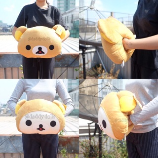 หมอนสอดมือ Rilakkuma คุมะ &amp; Korilakkuma โคริลัค อ้าปาก 11นิ้ว