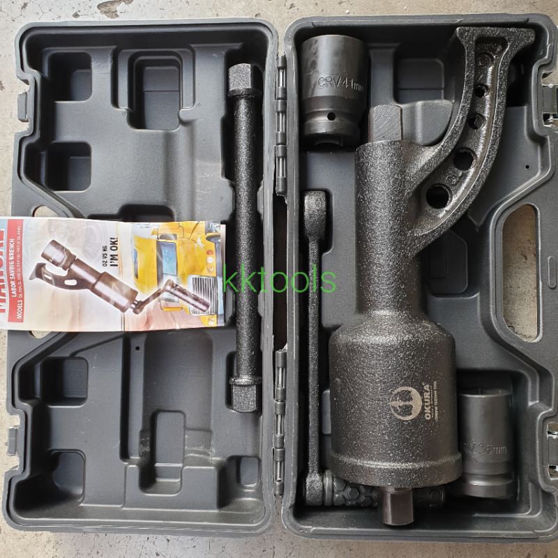 Okuraบล็อกทดรอบ ยี่ห้อ OKURA รุ่น E-OK-78LW ขนาด 1"การทดรอบ 1:78 รอบ แรง บิด 5800Nm.มีลูกบ้อกขนาด 41&35