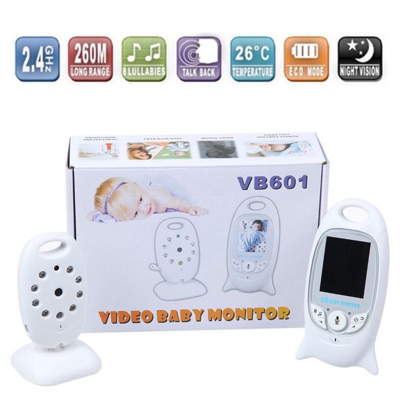Vb 601 Night Vision Vox Baby Monitor 2 Way Audio Talking Lullabies Temperature 21mk Shopee Thailand