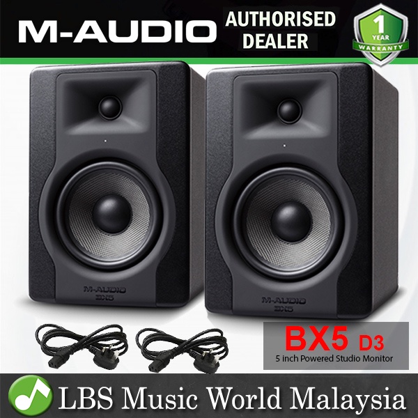 M-Audio BX5 D3 5 นิ้ว Powered Studio Monitor Speaker (M Audio BX 5)