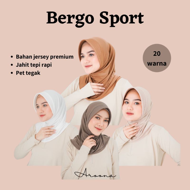 Aroona - BERGO SPORT JERSEY HIJAB SPORT HIJAB SPORTY HIJAB