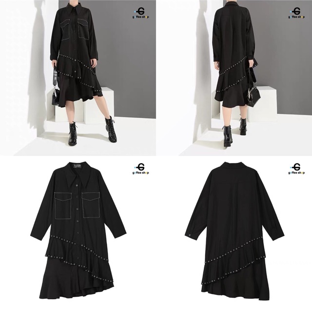 shirt แขนยาว - อก46” Oversize dress