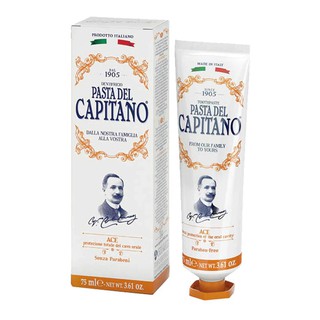 PASTA DEL CAPITANO ยาสีฟัน เอซีอี ขนาด 75 มล. สีส้ม ของใช้ในห้องน้ำ เครื่องใช้ในห้องน้ำ บ้าน