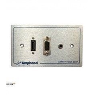 Amphenol AMW-V-HDMI-03P แผ่นเพลท HDMI, VGA and mini stereo