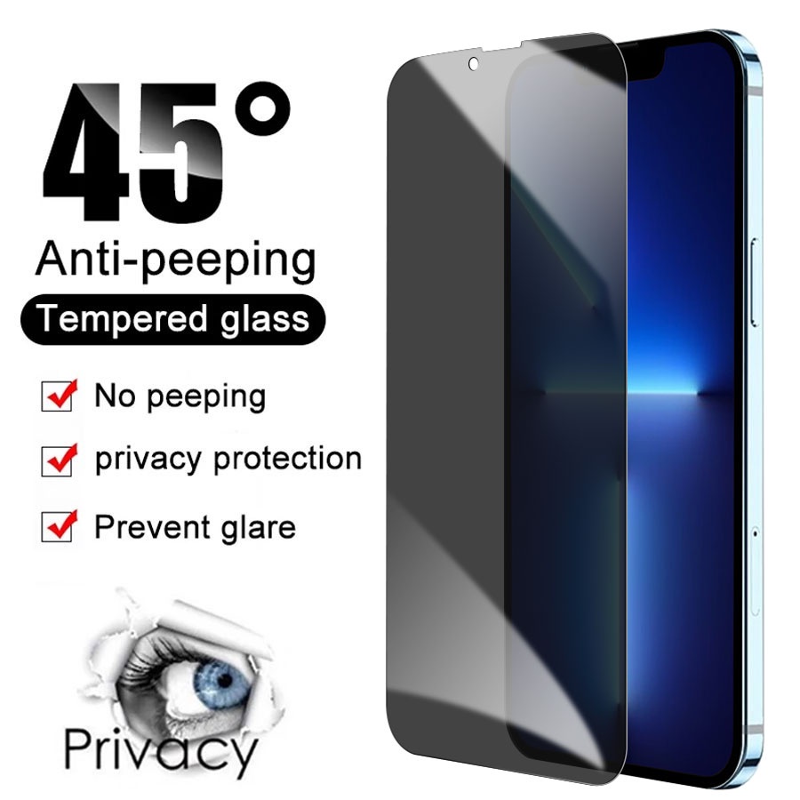 ฟิล์มกระจก ไอโฟน สำหรับ iPhone 14 13 12 11 Pro Xs Max XR X 8 7 6 6s Plus SE 2020 ความเป็นส่วนตัว กระจกนิรภัย ฟิล์มกันรอยหน้าจอสำหรับ