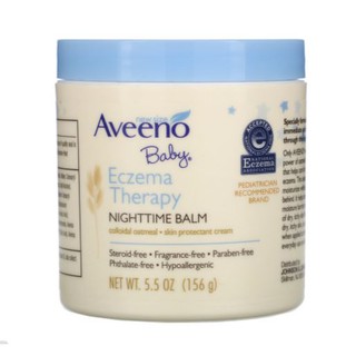 ลดอาการคัน บำรุงผิวเด็ก Aveeno Baby Eczema Therapy nighttime balm ขนาด 156g.