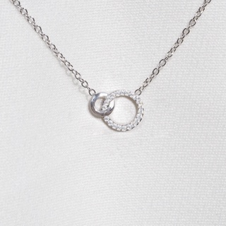 Silvermatters สร้อยคอ คริสตัลคอนเนคชั่น (Half Crystal Connection Necklace)