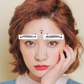 สติกเกอร์สักคิ้ว มหัศจรรย์ 6d สีน้ำตาล สีดํา กันน้้ำ ติดทนนาน