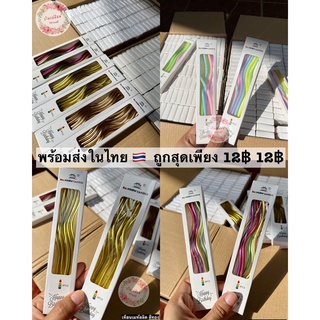 พร้อมส่ง ❗️เทียนวันเกิด เทียนเกลียว สีเมทัลลิค สีพาสเทล