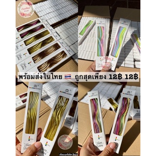 พร้อมส่ง ❗️เทียนวันเกิด เทียนเกลียว สีเมทัลลิค สีพาสเทล