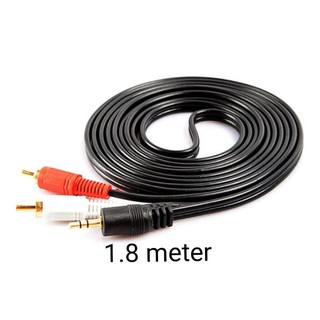 สาย AV High Grade Cable Stereo 3.5mm (M) / 2 RCA (M) Length 1.8m-10m(สีดำ)