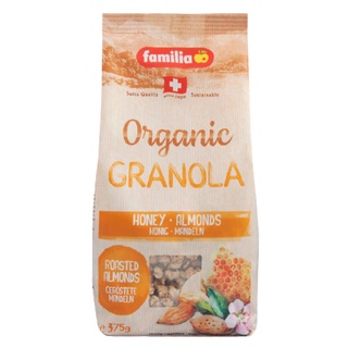 แฟมิเลีย มูสลี่ ไบโอออร์แกนิค ฮันนีอัลมอนด์ครันชี่ 375 กรัม - Muesli Bio Organic Honey Almond Crunchy 375g Familia brand