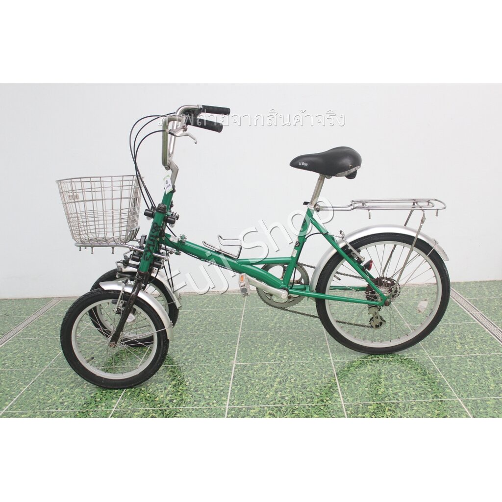 จักรยานสามล้อญี่ปุ่น - ล้อ 22 นิ้ว - มีเกียร์ - Trike - สีเขียว [จักรยานมือสอง]