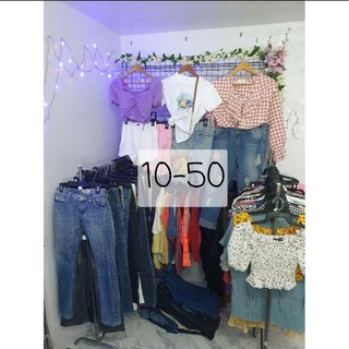 เสื้อผ้ามือ2 เฉพาะ live สดเท่านั้น 10-50 (new)