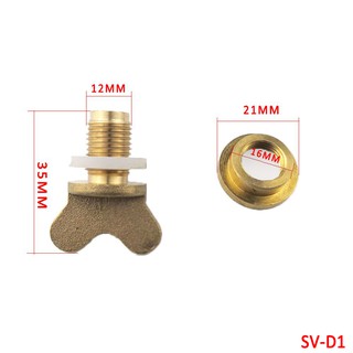 หม้อน้ำรถบรรทุกทองเหลืองก๊อกน้ำ Car Radiator Accessory Universal Brass Water Faucet