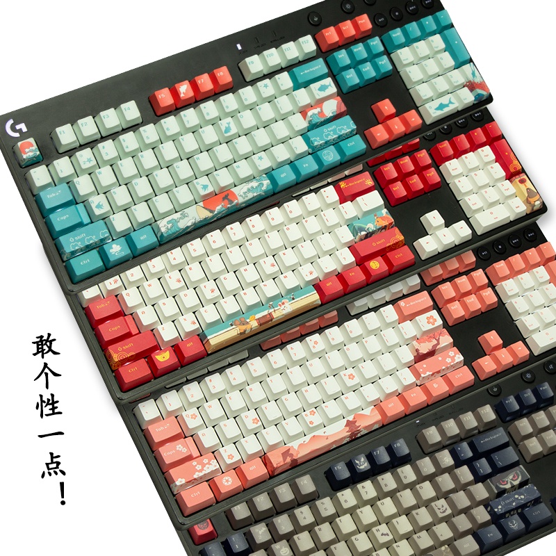 ✚ Logitech G610 keycap PBT five-sided sublimation matte oil-resistant Logitech G512CPROX คีย์บอร์ดแบ