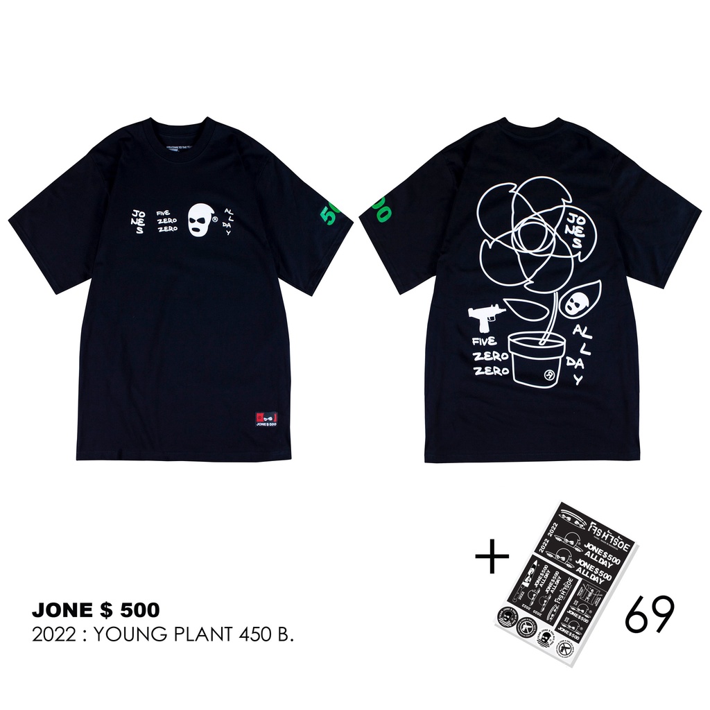 【cotton Tshirts👕】SIZE S เสื้อยืด JONE500 COLLECTION 2022 A
