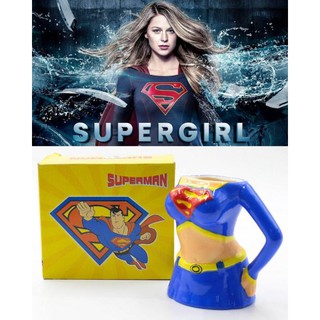 SUPERGIRL CERAMIC MUG แก้วหูจับซุปเปอร์เกิร์ล