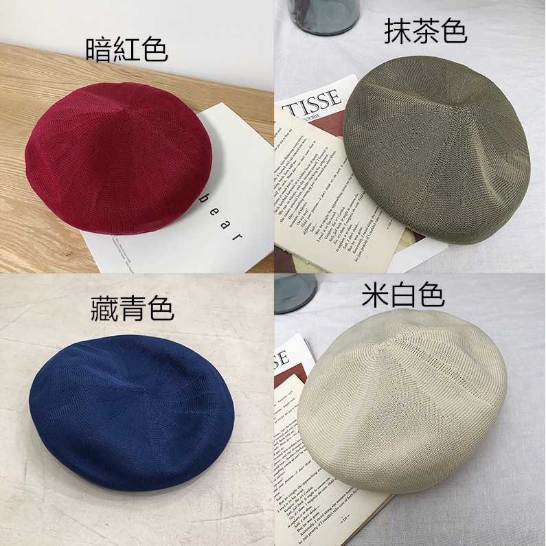 เวอร์ชั่นเกาหลีInsสีทึบBeretฤดูร้อนญี่ปุ่นบางผ้าลินินBeretหมวกหญิงฤดูใบไม้ผลิฤดูใบไม้ร่วงอังกฤษย้อนยุคแปดเหลี่ยมหมวกAll-Matchจิตรกรหมวก - รูปที่ 4