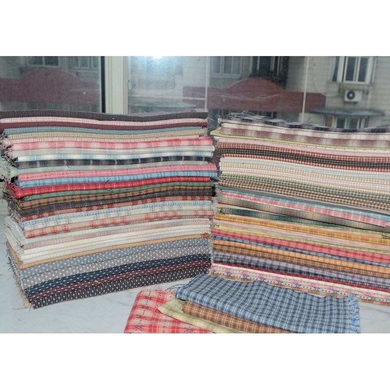 25*24ซม.DIYญี่ปุ่นผ้าเล็กๆกลุ่มเส้นด้ายผ้าย้อม,สําหรับเย็บHandmade Patchwork Quilting Grid Strip Dotสุ่ม20สไตล์/ล็อต