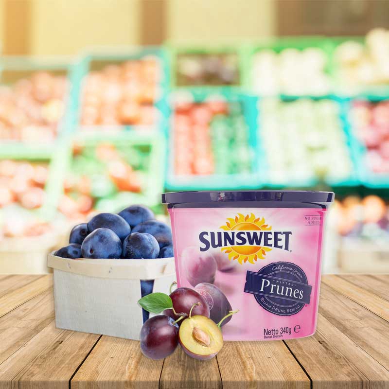 Sun Sweet Prunes ลูกพรุน ซันสวีท ไม่มีเมล็ด Sunsweet กระปุกม่วง food