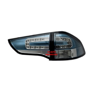 ไฟท้าย MITSUBISHI PAJERO SPORT 2009 2010 2011 2012 2013 2014 ฟ้า LED