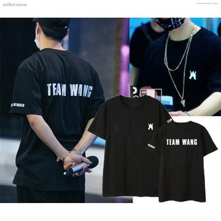 เสื้อยืดผ้าฝ้ายพิมพ์ลายแฟชั่น เสื้อยืดพิมพ์ลาย Jackson Wang GOT 7 KPOP Tour Unisex