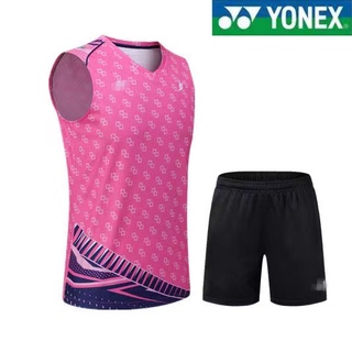 Yonex ใหม่ เสื้อแขนกุด แบดมินตัน สูท ผู้ชายและผู้หญิง เสื้อนักเรียน ทีม เสื้อกั๊ก เสื้อเจอร์ซีย์