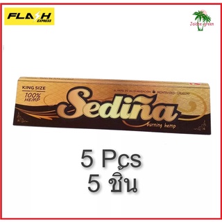 กระดาษโรล Sedina Hemp King Size Slim rolling papers (110 x 44mm), 5 books x 32 papers Fast Delivery