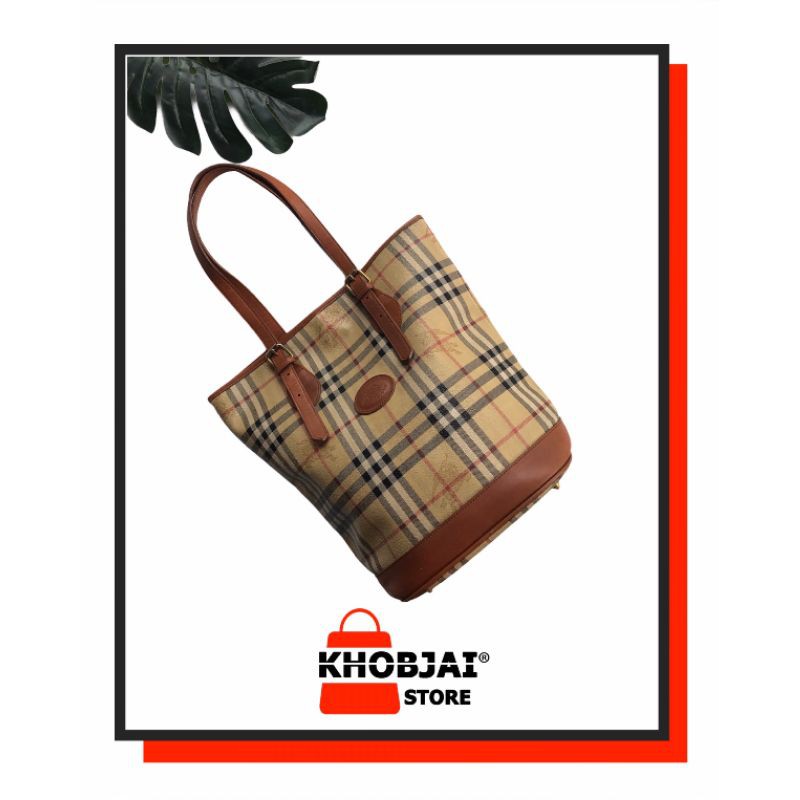 VTG BURBERRY TOTE BAG