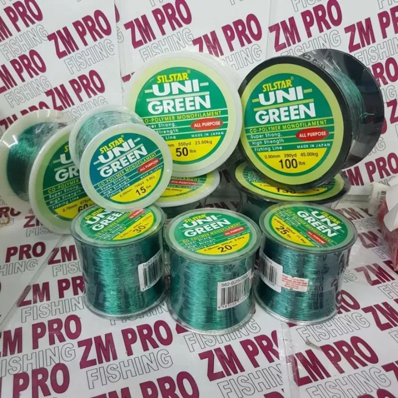 SILSTAR UNI-GREEN CO-POLLYMER MONOPFILAMENT สายตกปลา