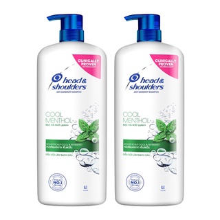 [ทั้งหมด 2 ขวด] HEAD &amp; SHOULDERS เฮดแอนด์โชว์เดอร์ แชมพู คูลเมนทอล 1200 มล.