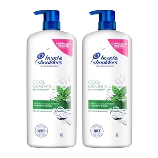 [ทั้งหมด 2 ขวด] เฮดแอนด์โชว์เดอร์ แชมพู คูลเมนทอล 1200 มล. HEAD & SHOULDERS SHAMPOO COOL MENTHOL 1200 ML.