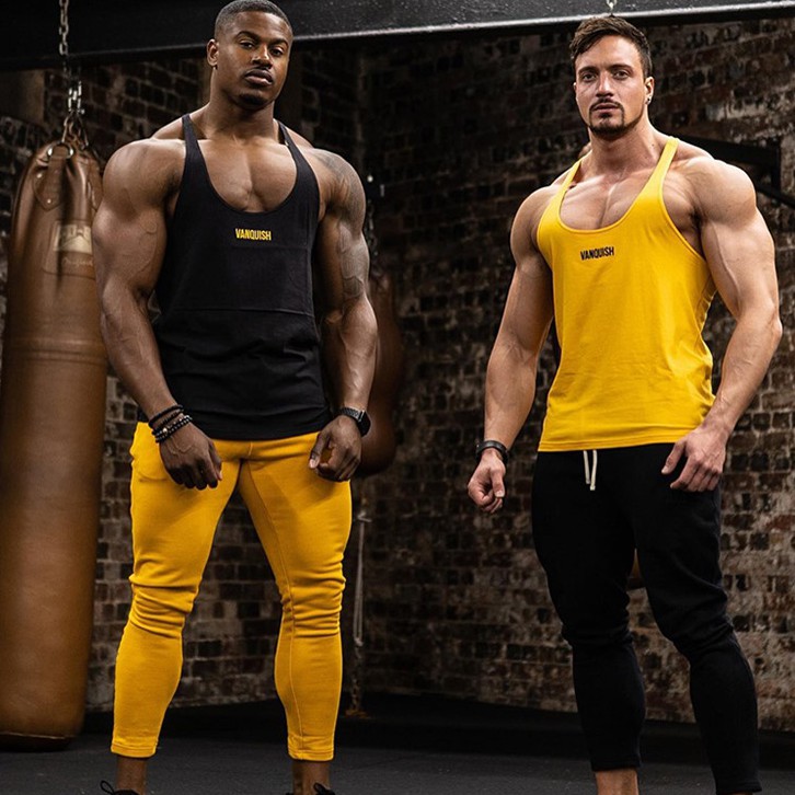 เสื้อกล้าม VANQUISH #9 / Gym Fashion ผ้าคอตตอน ใส่ออกกำลังกาย ไม่อมเหงื่อ ผ้านิ่มใส่สบาย ระบายอากาศได้ดี