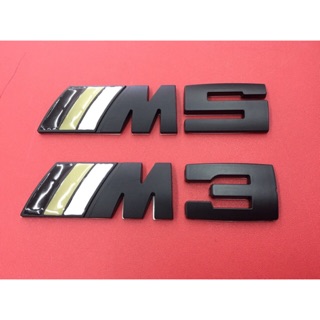 โลโก้รถ bmw M5 M3 มีสีดำและเงา ราคารวมส่ง