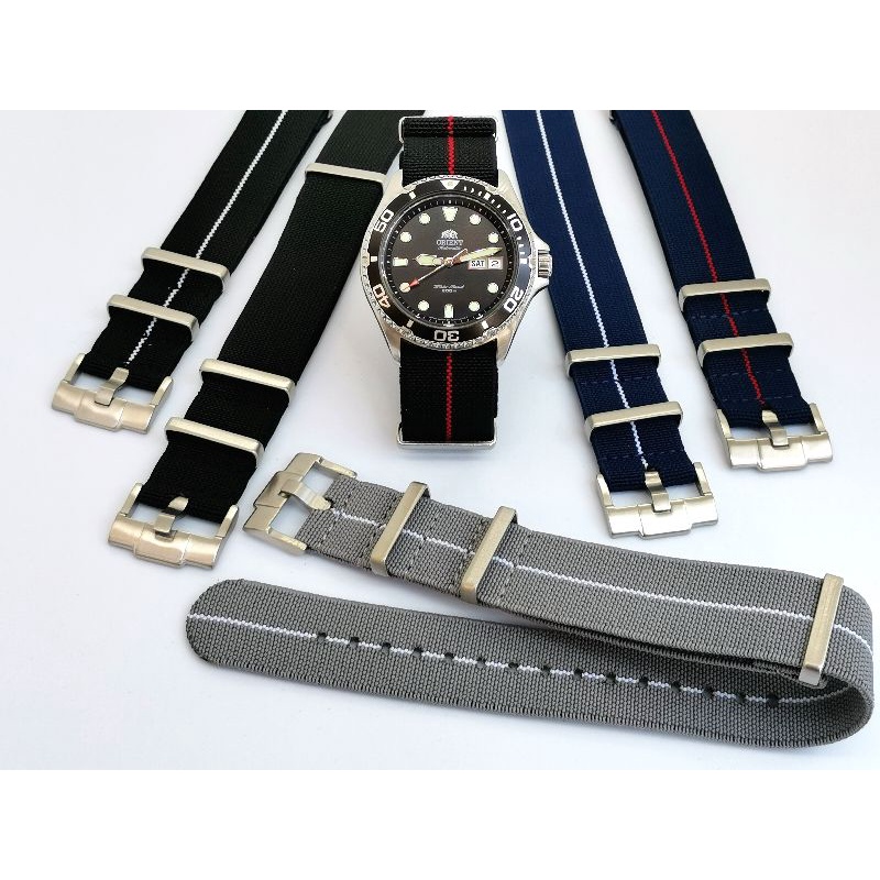 สายนาฬิกา​นาโต้ parachute elastic​ สายมีความยืดหยุ่น​ ให้ความกระชับที่ดีกว่า​ แค่เปลี่ยน​ก็​ดู​เปลี่ยน​