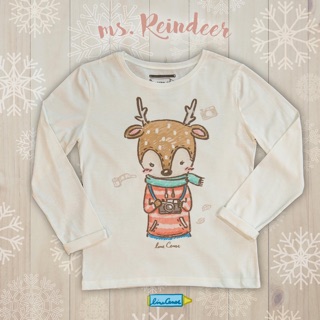 เสื้อคอตตอนลาย mr.Fox &amp; ms.Raindeer