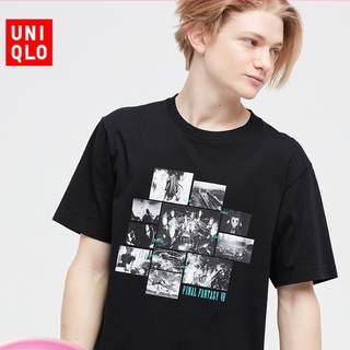 Uniqlo UT เสื้อยืด แขนสั้น พิมพ์ลาย FINAL FANTASY FINAL FANTASY-VII สําหรับผู้ชาย449080