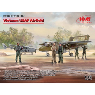 พลาสติก โมเดล ประกอบ ICM สเกล 1/48 Vietnam USAF Airfield (DS4803)