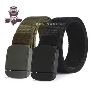 Ikat Pinggang Nylon Canvas / Tactical  Army / Anti Metal Detector-BS116