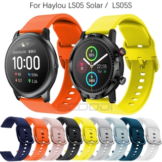 สายนาฬิกาข้อมือซิลิโคน สําหรับ Xiaomi Haylou LS05 Solar / RT LS05S Smart Watch Band Sport Bracelet