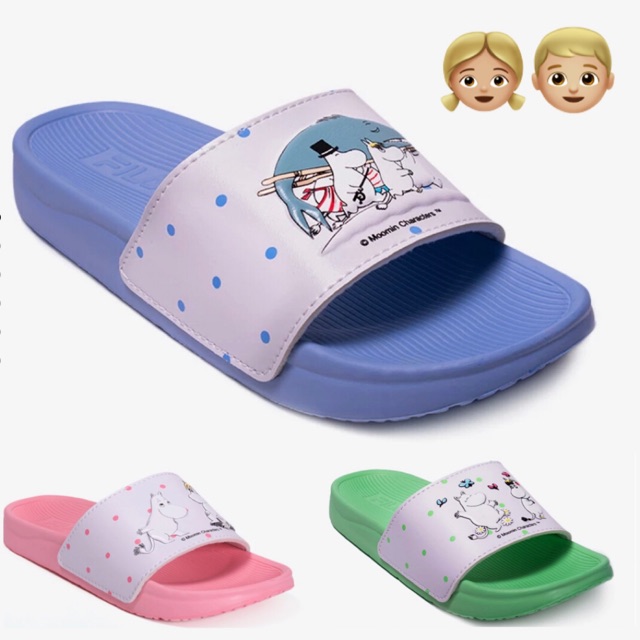 ‼️Fila Moomin DOT-รองเท้าแตะเด็ก