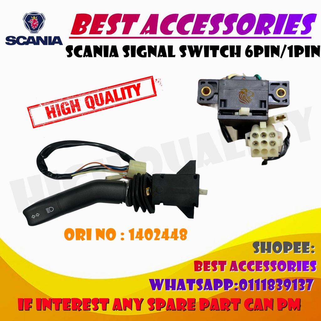 SCANIA SIGNAL SWITCH 6PIN/1PIN คุณภาพสูง