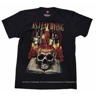 คอลูกเรือ﹊☸☌เสื้อยืดวง As I Lay Dying-4XL