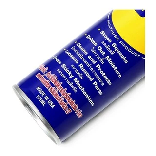 WD-40 น้ำมันอเนกประสงค์ WD40 ขนาด 191 มล. ใช้สำหรับหล่อลื่น คลายติดขัด ไล่ความชื่น ทำความสะอาด และป้องกันสนิม สีใส ไม่ม