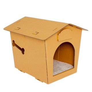 KAFBO Eco Pet House with BEIGE BED PAD  แถมฟรี! สติ๊กเกอร์ลายแมวและสุนัข