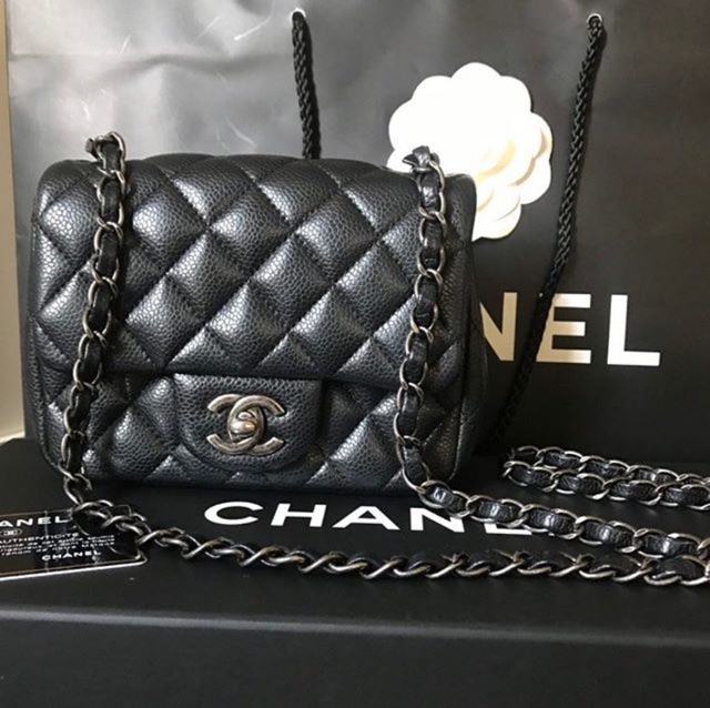 Chanel mini 7 holo21 caviar